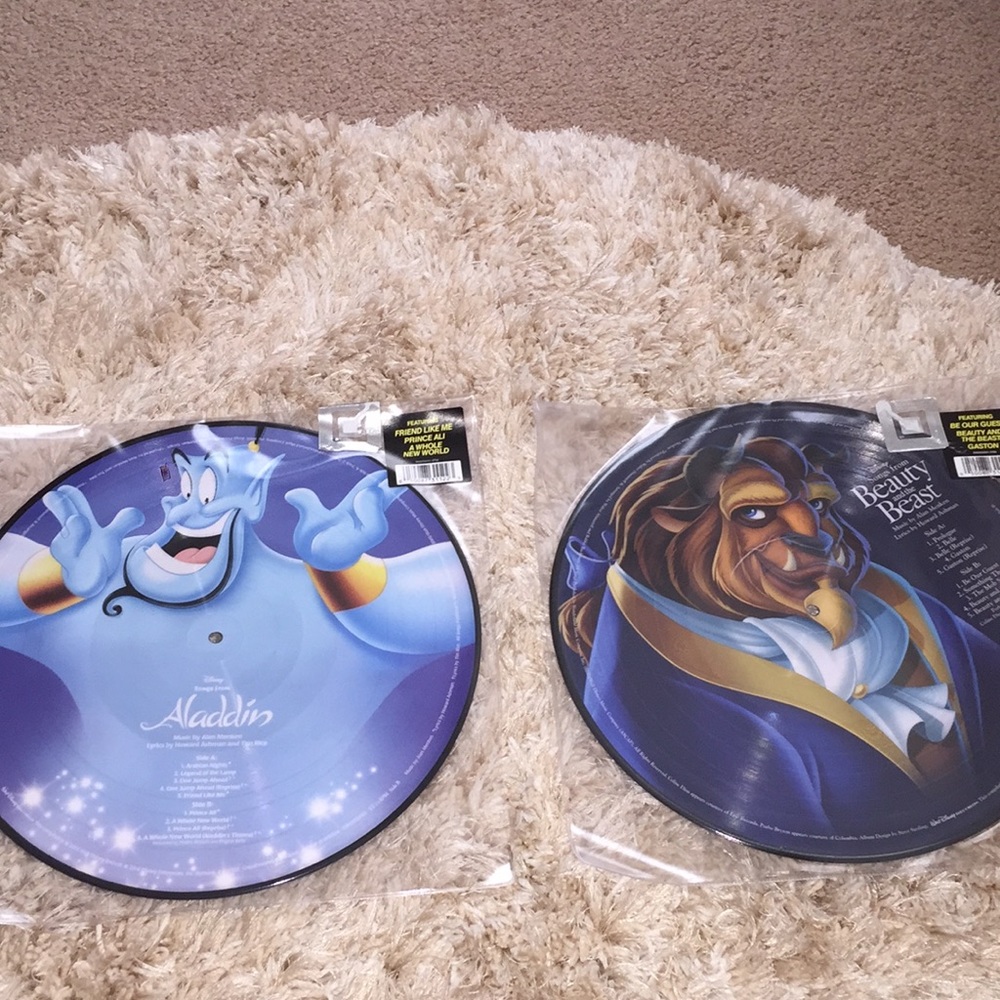 Beauty and the beast and Aladdin record